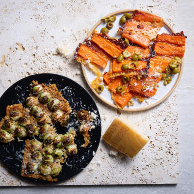 Parmigiano Reggiano-crusted roast vegetables