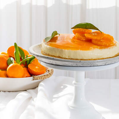 No-bake ClemenGold® cheesecake