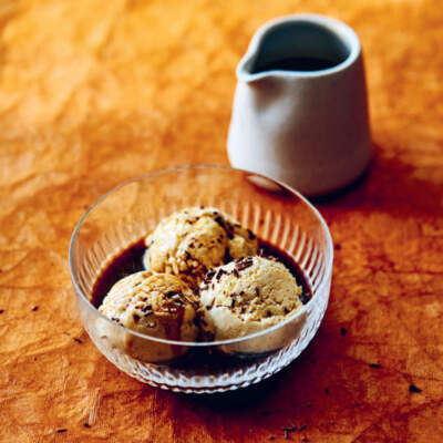 Roasted plantain ice cream