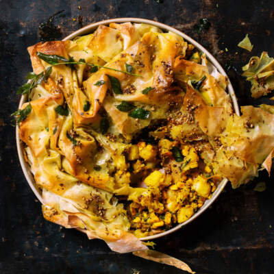 Potato-and-corn pie