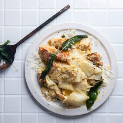Butternut-and-sage strappate (torn lasagne)