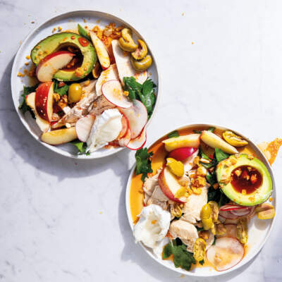 Chicken-and-nectarine bowls