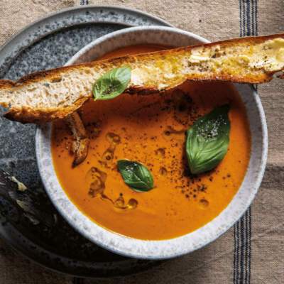 Cottage cheese tomato soup