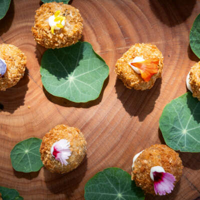 Wild sage-and-mushroom arancini