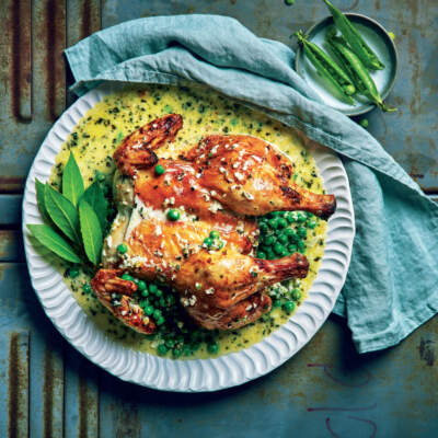 Pea-and-mint chicken