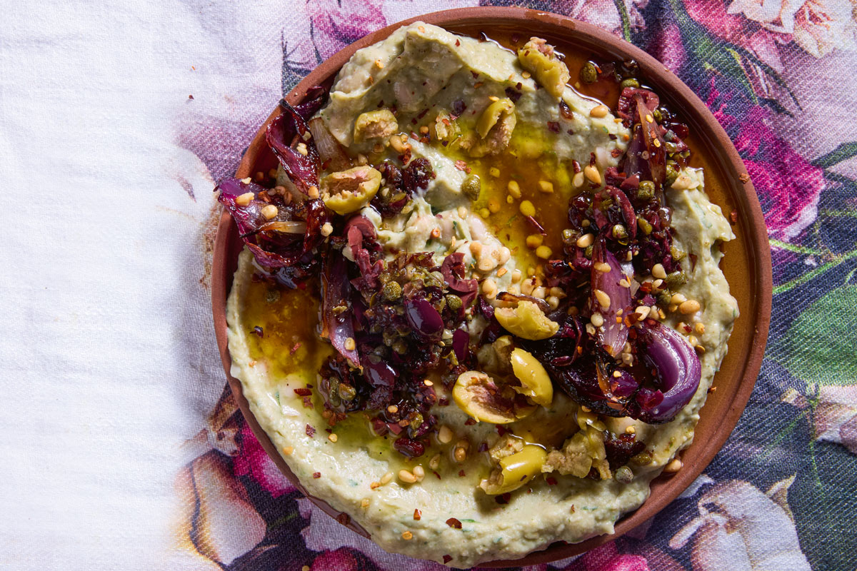 Butter-bean baba ganoush