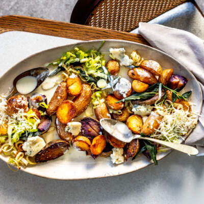 Fried potato salad