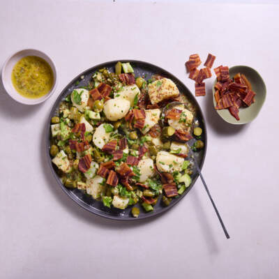 German potato salad with bacon biltong