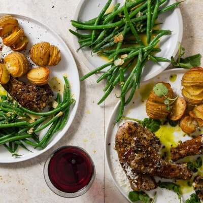 Herb-crusted lamb chops