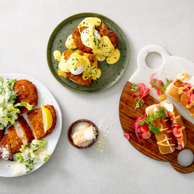 How to enjoy crumbed pork for breakfast, lunch and dinner