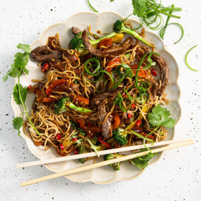 Beef-and-vegetable stir-fry