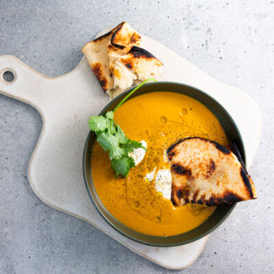 Curried butternut soup