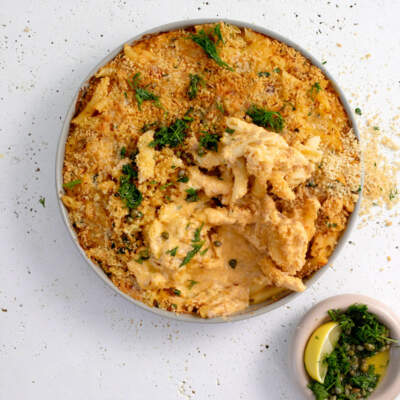 Easy tuna pasta bake